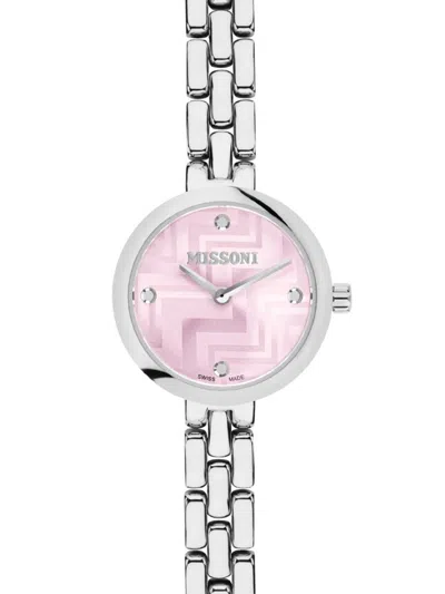 Missoni Women's Petite 25mm Stainless Steel Bracelet Watch In Pink