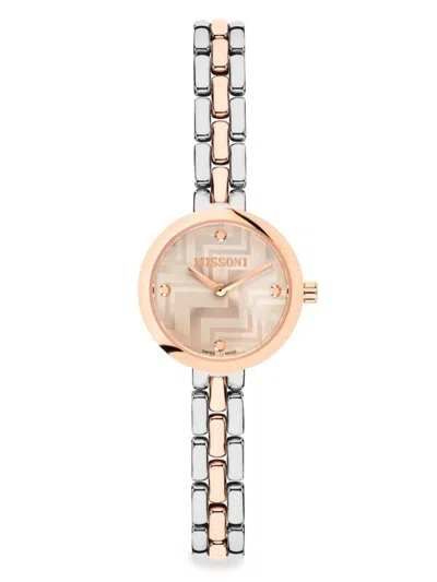 Missoni Women's Petite 25mm Stainless Steel Bracelet Watch In Gold