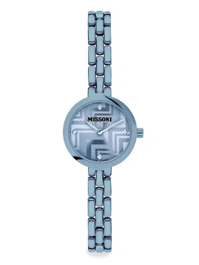 Missoni Women's Petite 25mm Stainless Steel Bracelet Watch In Blue