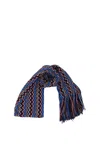 Missoni Women's Scarf  Sc35wmd9714 Multicolor Blue In Multi