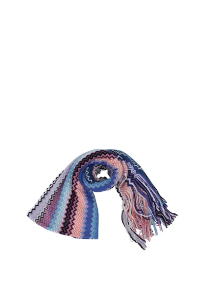 Missoni Women's Scarf  Sc35wmd9720 Multicolor Blue/pink