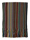 Missoni Zigzag-pattern Fringed Scarf In Multi