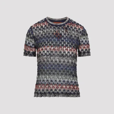 Missoni Women's Short Sleeve Crew Neck Sweater In Multicolour