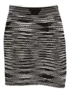 Missoni Textured Knee-length Skirt Featuring Stripes In Black