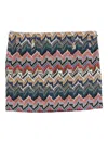 Missoni Textured Chevron Pattern Mini Skirt In Multi