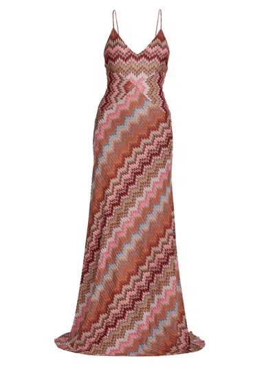 Missoni Women's Snake Chevron Gown In Black