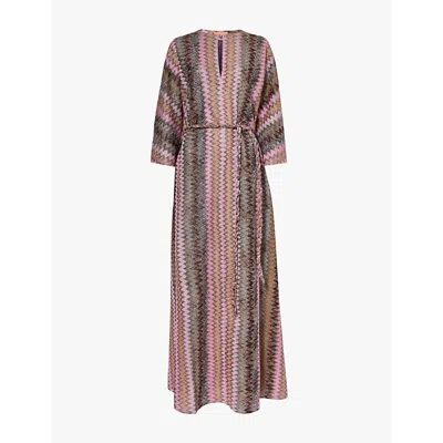 Missoni Zig-zag All-over Pattern Dress In Bunt