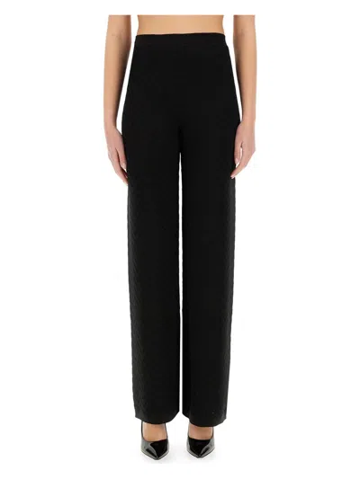 MISSONI WOMEN'S STRAIGHT PANTS CHEVRON PATTERN TONE ON TONE