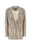Missoni Striped Double-breasted Blazer Jacket