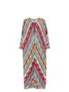 Missoni Women's Striped Long Kaftan | Size Small | Ms25sq0ibr00zzs208h
