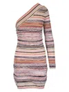 Missoni Striped Mini Dress In Golden