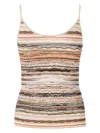 Missoni Wave Pattern Top Tops Multicolor In Orange
