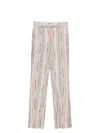 Missoni Striped Straight Leg Trousers With Button Detailing