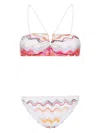Missoni Wave Knitted V-wire Bikini Top In White