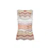 Missoni Viscose Tank Top In Multicolour