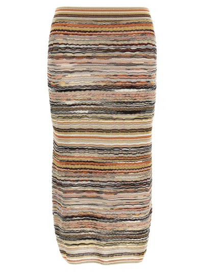 Missoni Women Wave Pattern Skirt In Multi