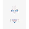 Missoni Chevron Triangle-cup Bikini In Mult Shaded Fucsia&blue