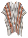 Missoni Zig-zag Viscose Blend Cape Accessories In Multicolour