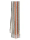 Missoni Zig-zag Viscose Blend Fringed Scarf Accessories In Multicolour