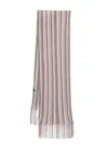 Missoni Fringed Zigzag Pattern Scarf In Multicolor