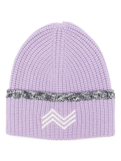 Missoni Women Zig Zag Wool Beanie In Purple
