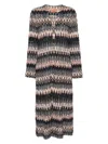Missoni Patterned Long Cardigan In Multicolour
