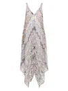 Missoni Zigzag-woven Crochet Maxi Dress In Blue