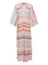 Missoni Zigzag-woven Kaftan Beach Dress In Multicolour
