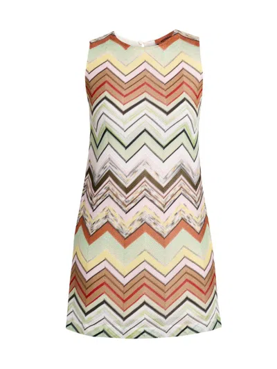 Missoni Women's Zigzag Shift Minidress In White