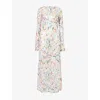 Missoni Womens Macro Flower Print Floral-print Long-sleeve Maxi Cover-up In Multi