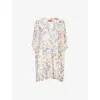 Missoni Womens Macro Flower Print Floral Print Mesh Cover-up In White