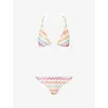 Missoni Womens Multi Micro Zig-zag Pattern Bikini Set In Multi