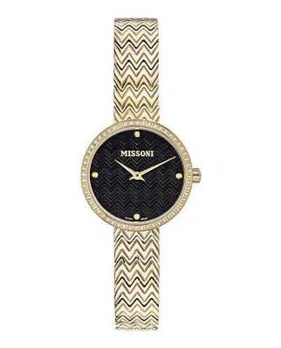 Pre-owned Missoni Womens  M1 Champagne 29mm Bracelet Fashion Watch