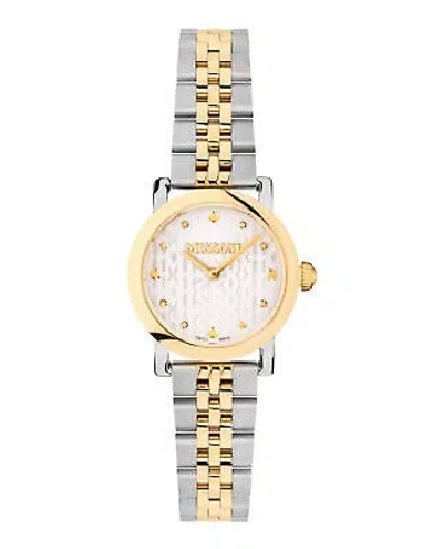 Pre-owned Missoni Womens  Mini Monogram Two Tone 28mm Bracelet Fashion Watch