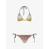 Missoni Womens Multi Zig-zag Pattern Bikini Set In Multi