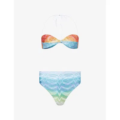 Missoni Womens  High-waist Bikini Set In Multi