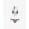 Missoni Womens Multi W/dark Base Miss Lace Raschel Triangle Bikini Set