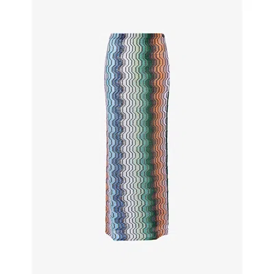Missoni Chevron-pattern Maxi Beach Skirt In Multi