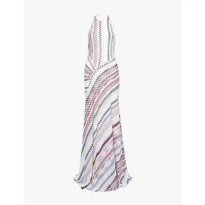 Missoni Long Dress In Multicolor With White Base