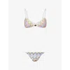 Missoni Womens Multicolor Zig-zag Pattern Bikini Set In Multi