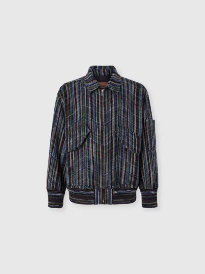 Missoni Bomberjacke Aus Wolle Und Viskose Mit Taschen In Multi