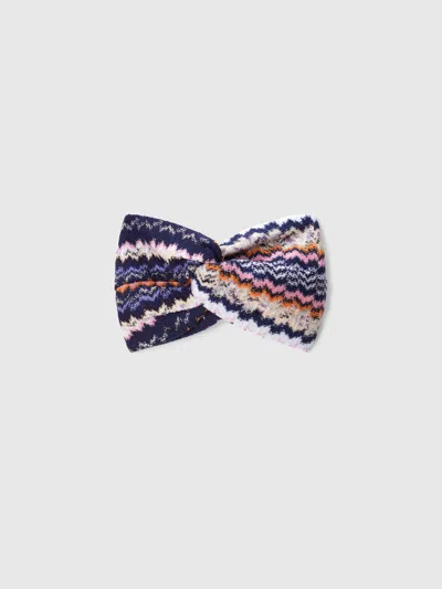 Missoni Wool And Viscose Headband In Multicoloured
