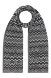 Missoni Wool And Viscose Scarf In Gray