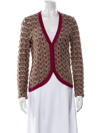 Pre-owned Missoni Wool Animal Print Sweater In Neutral