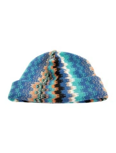 Pre-owned Missoni Wool Beanie In Blue