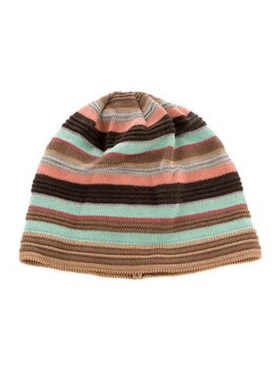 Pre-owned Missoni Wool Beanie In Brown