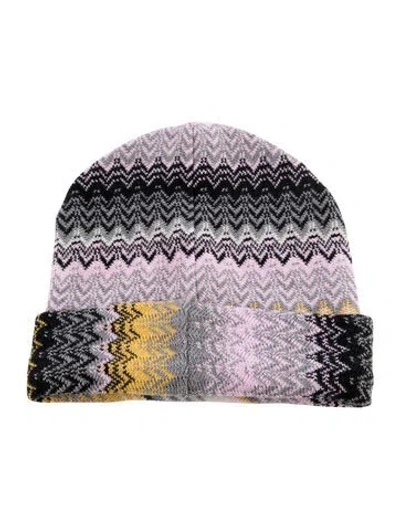 Pre-owned Missoni Wool Beanie In Purple