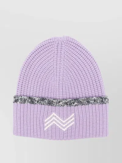 MISSONI WOOL BEANIE WITH ZIG ZAG PATTERN