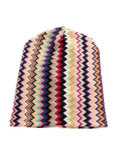 Pre-owned Missoni Wool Beanie W/tags In Red