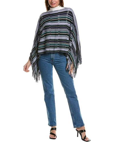 Missoni Wool-blend Cape In Black